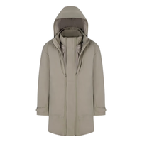 波司登羽绒服男冬季衣多穿Bo-tech面料轻薄高端鹅绒B20142425 灰藤绿4441 185/100A