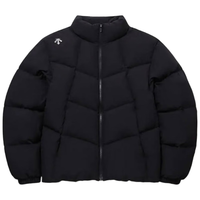 迪桑特(DESCENTE)男女同款短款pooper日常休闲保暖羽绒服夹克 哑光黑 M(95) M (95)