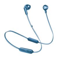 JBL 杰宝 TUNE215BT 半入耳式颈挂式蓝牙耳机 海岩蓝