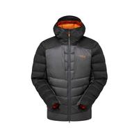 Rab睿坡男士Cirrus Ultra 连帽户外保暖轻便携棉服QIP-21 炭黑灰 S