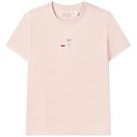 斐乐(FILA)官方女子短袖T恤2023夏季时尚运动兔子刺绣圆领女装丝柔棉套头衫 珑临粉-LP 170/88A/L