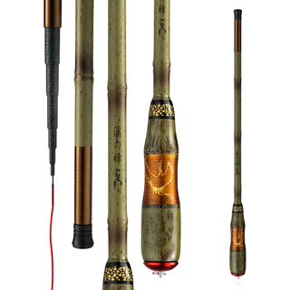 惊浪1.5米超短节小物竿鱼竿手竿便携溪流竿超轻超硬野钓竿钓鱼杆渔具 1.5m  超短节+前三节+竿止线钩漂