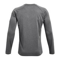 安德玛(UNDERARMOUR)秋冬Velocity男子训练运动长袖T恤1327970 灰色001 XXL