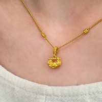  CHOW TAI FOOK/周大福 黄金吊坠