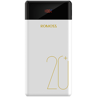 ROMOSS 罗马仕 LT20 Pro 移动电源 白色 20000mAh Micro-B/Lightning/Type-C 18W 双向快充