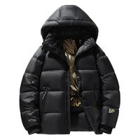 迈途黑金羽绒服连帽冬防寒通勤休闲时尚保暖男女百搭外套轻户外羽绒衣 黑色 3XL