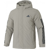 阿迪达斯 (adidas)棉服男装 2024秋冬户外运动服防寒保暖防风连帽加厚外套 蛇年新年款/红色/双面穿 M/175 IT3940/梭织连帽/UPF50+