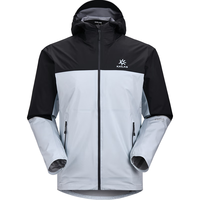 KAILAS FUGA凯乐石傲云轻量跑山冲锋衣男女款防风防雨透汽户外越野单冲外套 以太蓝/深水泥灰KG2511107 XL