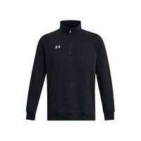 安德玛（UNDERARMOUR）秋冬Rival男子1/4拉链训练运动卫衣1386016 黑色001 XL