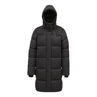 君羽户外羽绒服中长款24秋冬800蓬白鹅绒男女时尚鹅绒服52293 黑色 L女130-140斤/男135-150斤