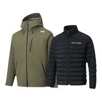 哈雷汉森 HELLY HANSEN/HH 24秋新户外登山可拆卸羽绒内胆三合一防风冲锋衣