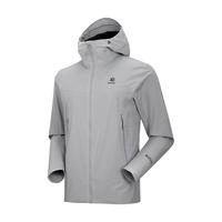 KAILAS凯乐石雷鸟软壳衣GORE-TEX防风透气户外连帽保暖夹克男 KG2346102 浅云灰 L