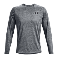 安德玛(UNDERARMOUR)秋冬Tech男子训练运动长袖T恤1328496 灰色012 XXL