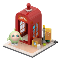奥迪双钻(AULDEY)蛋仔派对蛋仔岛场景积木蛋小绿和电话亭儿童玩具 蛋仔岛-蛋小绿和电话亭(128pcs)