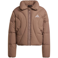 adidas 面包服外套女保暖短款立领羽绒服夹克JG5932 M 棕 A/M