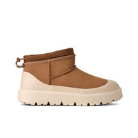 UGG 王一博同款秋季男女同款厚底经典超短靴彩壳雪地靴1174196 CWTC | 栗色/灰白色 37