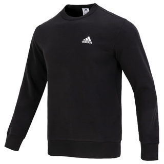 阿迪达斯 （adidas） 旗店男装 运动服户外休闲舒适跑步圆领卫衣套头衫 IC9329/棉质亲肤/新到货 M(175/96A)