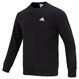阿迪达斯 （adidas） 旗店男装 运动服户外休闲舒适跑步圆领卫衣套头衫 IC9329/棉质亲肤/新到货 M(175/96A)