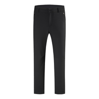 诺诗兰（NORTHLAND）24年新秋冬户外防风保暖加绒风雪软壳长裤子男 纯黑色 180/XL