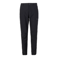 Jack Wolfskin狼爪裤子男秋季运动日常防风防泼水宽松耐磨软壳长裤休闲裤男 6000/黑色 50 180/88A