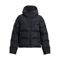 安德玛 UNDERARMOUR）秋冬ColdGear Infrared女子短款训练运动鸭绒羽绒服1378861 黑色001 L