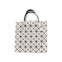 ISSEY MIYAKE 三宅一生 LUCENT系列 女士单肩托特包 AG053 亮面米色 中号
