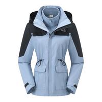 伯希和（Pelliot）冲锋衣男女三合一秋冬抓绒可拆卸两件套户外硬壳防水防风外套0105 【女】香芋紫 L