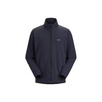 始祖鸟(ARC'TERYX)软壳衣GAMMA LIGHTWEIGHT HOODY男子户外轻便防风透气连帽冲锋衣 黑蓝Black Sapphire-无帽 XL
