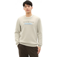 ANTA安踏易打理套头卫衣男冬季弹力舒适针织运动上衣152417706 白垩色 -1 2XL(男185)