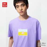 优衣库男装女装亲子UT Pokémon印花短袖T恤宝可梦呆呆兽480858 71 浅蓝紫色 XS /160/76A