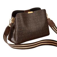 金狐狸 母亲节礼物大容量水桶包印花单肩包女斜挎包包女爆款