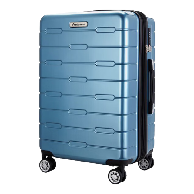 外交官 可扩容 拉杆旅行箱  磨砂蓝 20英寸