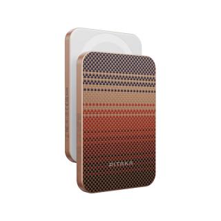 PITAKA 磁吸超薄快充 无线充电宝  5000mAh 日落
