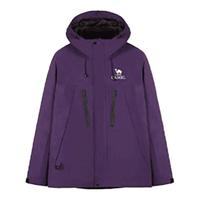 88VIP：骆驼 冲锋衣三合一户外紫色外套防风防水登山服