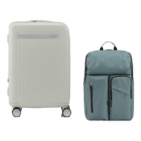 Samsonite新秀丽2025年开学装备 大容量旅行行李箱 留学装备 UF7 UF7灰绿色+TU9蓝色 20英寸