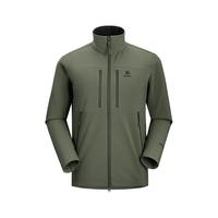 KAILAS凯乐石软壳衣 防风散热 户外徒步运动上衣 男款 深苔绿 XS