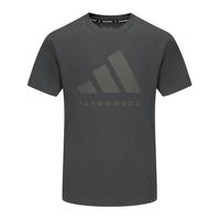 阿迪达斯 adidas【95棉】圆领舒适男子短袖t恤女高级感休闲运动跑步上衣