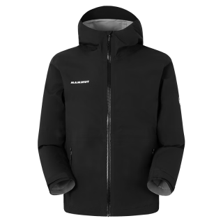 MAMMUT Linard Guide 男士户外轻质透气防风防水连帽夹克外套硬壳冲锋衣 黑色 L