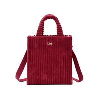 李 Lee品牌红色毛绒包喜庆时尚绒毛包托特包手提包单肩斜挎包包