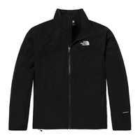 THE NORTH FACE 北面 软壳衣男款2024春夏户外防风可做内胆夹克外套8AUP JK3黑色