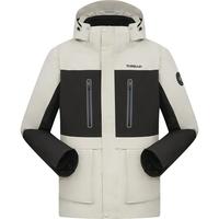 探路者 极光冲锋衣女2024秋冬户外三合一外套男