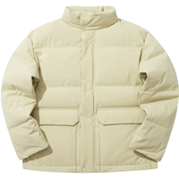 /可隆 KOLON SPORT羽绒服 男子户外SECO系列宽松版中量鹅绒服 LHDJ3WT629-OG 橄榄绿G 180/XL