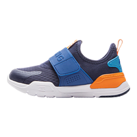 李宁 LI-NING童鞋儿童运动鞋男女小童夏秋支撑抗扭减震魔术贴一脚蹬休闲鞋 【春秋款】深航舰蓝/彩蓝色-9 25