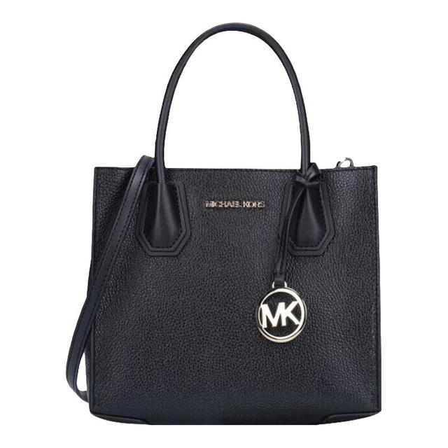 MICHAEL KORS 【老花拼色】老花拼色女士单肩斜挎手提包 黑色中包 35S1GM9M2L