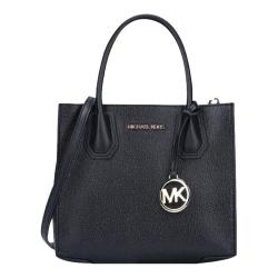 MICHAEL KORS 【老花拼色】老花拼色女士单肩斜挎手提包 黑色中包 35S1GM9M2L
