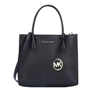 MICHAEL KORS 老花拼色 女士单肩斜挎手提包  黑色35S1GM9M2L-001 中包