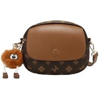 稻草人包包女士春夏时尚通勤真皮小圆包休闲单肩包洋气斜挎包