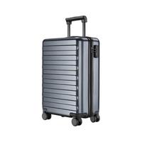 NINETYGO 90分 行李箱万向轮轻音登机箱大容量密码箱商旅拉杆箱经典七道杠旅行箱 钛金灰 22英寸