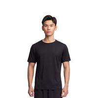 迪卡侬(DECATHLON)速干t恤男夏训练休闲宽松透气跑步速干衣短袖MSJT 经典黑() XL(欧码偏大)