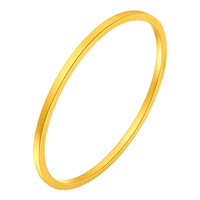 谢瑞麟黄金手镯女足金小方镯金镯子轻奢圣诞节计价 黄金小方镯58圈口约5.8克